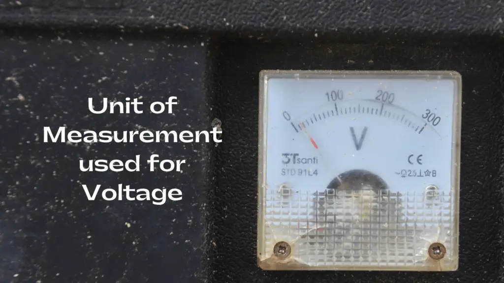 Which symbol and unit of measurement are used for voltage? blog banner