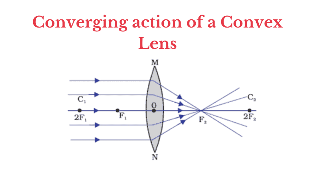 Refraction through a convex lens
